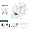 Advwin Mini Sewing Machine, Portable Electric Sewing Machine for Beginners w/12 Stitch Patterns, Reverse Sewing, Extension Table, Double Threads 2 Speed, Foot Pedal & Sewing Kit