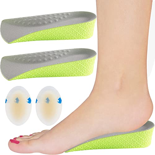 Arch Support Orthotic Insoles, Plantar Fasciitis Insole, 3/4 Memory Foam Heel Seats Foot Orthotic Shoe Inserts, Shock Absorption and Foot Pain Relief, Heel Cushioning