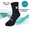 VeloChampion Breathable Sweat Wicking Coolmax Sports Socks (3 Pack) - Black AU 3-5