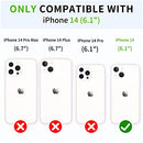FYY Wallet Case for iPhone 14 Case Compatible with MagSafe,Luxury PU Leather Wallet Phone Case Flip Folio Protective Shockproof Cover with[Card Holder] for iPhone 14 6.1 inch-Black