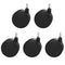 Heavy Duty Chair Wheels. Replaces chair mat. Hardwood Floor Safe. Set of 5 … (4 inch xl)