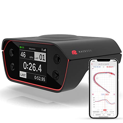 RaceBox 10Hz GPS Based Performance Meter Box with Mobile App Car Race Lap Timer and Drag Meter Racing Accelerometer Data Logger