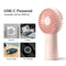 JISULIFE Handheld Fan, 4000mAh Small Portable Fan, Personal USB Rechargeable Pocket Fan [4-16H Working Time] Battery Operated Hand Fan with 3 Speeds for Outdoor/Travel, Summer for Men Women-Pink