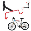 Bike Wall Mount Bike Hanger Foldable Bicycle Storage Horizontal Bike Rack Bike Hook for Garage Indoor Shed with Screws