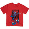 Marvel Spider-Man Comics Peter Parker Boys 3-Pack Short Sleeve T-Shirt Bundle Set for Kids, Black/Red/Blue, 10-12