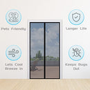 TheFitLife Fiberglass Magnetic Screen Door - Heavy Duty Mesh Curtain with Full Frame Hook and Loop Powerful Magnets That Snap Shut Automatically (36"x83" - Fits Doors Size up to 34"x82" Max)