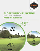 AOFAR GX-2S Golf Rangefinder Slope on/Off, Flag-Lock with Vibration, 600 Yards Range Finder, 6X 25mm Waterproof, Carrying Case, Free Battery, Gift Packaging