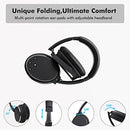 Srhythm NC25 Active Noise Cancelling Headphones, Wireless Headphones Bluetooth 5.3, Lightweight Stereo Headset Over-Ear with Low Latency, Protein Earpads, 50H Playtime