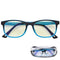 Optix 55 Blue Light Glasses Kids Girls & Boys-Computer Gaming Eyeglasses - Anti Eyestrain, Aqua Blue, kids