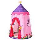 HONEY JOY Kids Play Tent, Portable Playhouse Tent for Kids Indoor Outdoor Playing W/Carry Bag, Premium Thick Oxford Fabric Kids Castle Playhouse, Castle Tent Toy for Boys Girls Toddler Children, Pink
