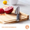 MasterChef Knife Set with Block 5 Kitchen Knives with Sharp Stainless Steel Blades (Paring, Utility, Carving, Bread, Chef) Japanese-Style Handles & Universal Holder, Plastic, Black