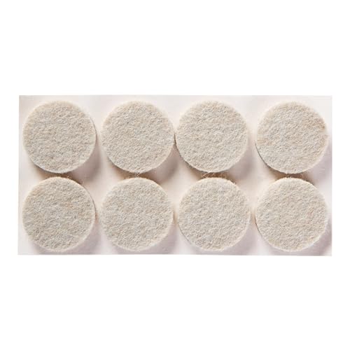 Scotch Mounting, Fastening & Surface Protection SP802-NA Felt Pads Premium Quality, by 3M, for Protecting Floors, Round 1 in. Diameter, Beige, 32 Pack