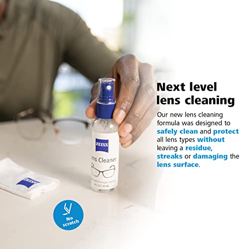 Zeiss Lens Care Pack - 2-8 Ounce Bottles of Lens Cleaner, 2 Microfiber Cleaning Cloths