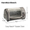 Hamilton Beach Easy Reach 4-Slice Countertop Toaster Oven with Roll-Top Door, 1200 Watts, Fits 9” Pizza, 3 Cooking Functions for Bake, Broil and Toast, Silver (31344DA)