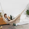 Garden Hammock with Elegant Tassels, Macrame Hammock Swing with Carrying Bag for Patio, Yard, Outdoor and Indoor Load 204kg