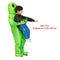 Scary Halloween Green Alien Inflatable Kid Costume Blow Up Suits Party Dress