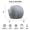 Big Joe Fuf Large Foam Beanbag Chair Gray Plush