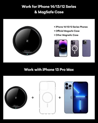 [Ice Cooling Charging] Compatible with Mag-Safe Car Charger,15W ICEBLOCK Magnetic Wireless Car Charger Mount with iPhone 13 Pro Max Magnetic Case, Hands Free Car Holder for iPhone 14 13 12 Series…