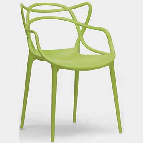 2xhome - Dining Room Chair - Green - Modern Contemporary Designer Designed Popular Home Office Work Indoor Outdoor Armchair Living Family Room Kitchen