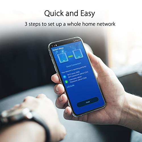 ASUS ZenWiFi AX Whole-Home Tri-Band Mesh WiFi 6 System(XT8), Coverage Up to 510sq m or 5500sq ft or 6+ Rooms, 6.6 Gbps WiFi, 3 SSIDs, Life-Time Free Network Security and PS5 Compatible, 2.5G Port