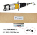 ZeeKee 1502 Series Fuel Shut off Solenoid Stop Solenoid 1502-12D6U2B2S2A Compatible with Woodward 307-2546 Diesel Engine 12V