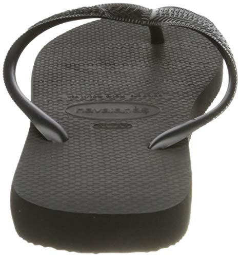 havaianas Unisex's Brasil Flip Flops, Black, 2 US