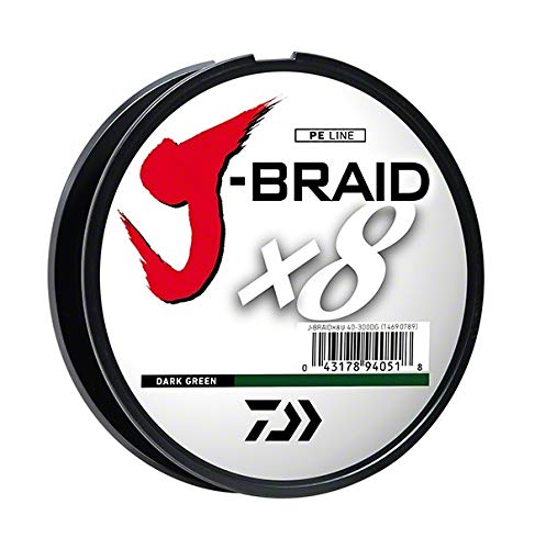 (Multicolor, 9.1kg) - Daiwa J-Braid 300M 8-Strand Woven Round Braid Line