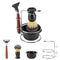 Shaving Razor Kit, 4Pcs Shaving Kit Manual Razor + Stainess Steel Stand Holder + Brush + Bowl Set, Best Fathers Day Gift