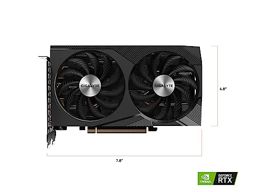 Gigabyte GeForce RTX 3060 Gaming OC 8G (rev. 2.0) Graphics Card, 2X WINDFORCE Fans, 8GB 128-bit GDDR6, GV-N3060GAMING OC-8GD REV2.0 Video Card