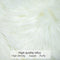 LIGICKY Decorative Lumbar Soft Faux Fur Throw Pillow Cover Luxury Series Rectangle Plush Pillow Case Cushion Cover for Couch Sofa Bed (12" x 20", White)
