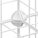 Floofi Small Pet Dog Cat Playpen Fence Indoor Outdoor Foldable Animal Enclosure 1 Door and 9 Panels White