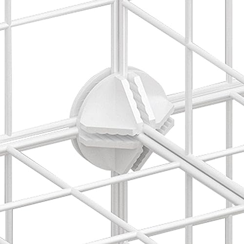 Floofi Small Pet Dog Cat Playpen Fence Indoor Outdoor Foldable Animal Enclosure 1 Door and 9 Panels White