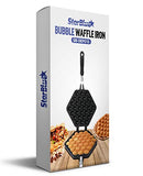 Bubble Waffle Maker Pan by StarBlue with Free Recipe ebook and Tongs - Make Crispy Hong Kong Style Egg Waffle in 5 Minutes