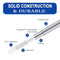 Shower Hose 2m/79 inch, Long Replacement Handheld Flexible PVC Shower Hose, Standard G 1/2 Connection, Anti-Kink (2m)