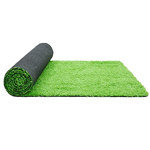 Groverdi Artificial Grass Synthetic Lawns 2mx5m Fake Grass Turf Plastic Plant 20mm Summer Green