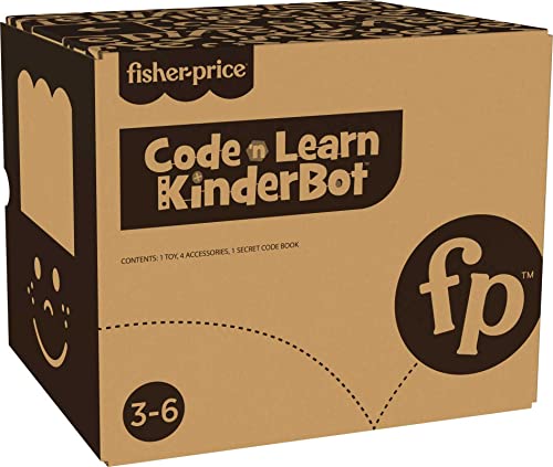 Fisher-Price Code 'n Learn Kinderbot, Electronic Learning Toy Robot for Preschool Kids Ages 3 to 6 Years [Amazon Exclusive]