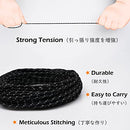 TRIWONDER Reflective Nylon Paracord, Tent Guyline Rope for Camping Tent, Outdoor Packaging, 50 Feet Cord (Black)