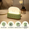 Toast Night Light，Kids Night Light,Cute Lamp for Bedroom, Nightlight for Children Portable Bedroom Bedside Sleep Light Timer, Birthday Gifts for Girls Baby(green)