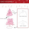 HOMCOM 5FT Artificial Christmas Tree Holiday Xmas Tree Decoration with Automatic Open for Home Party, Pink
