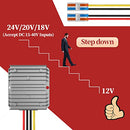 24VDC to 12VDC Converter 15A 180W, 18V to 12V Converter with Wire Terminal Block, Converter 24V to 12V for Cart LED Light Truck Vehicle Boat Solar System (Accept DC 15-40V Inputs)