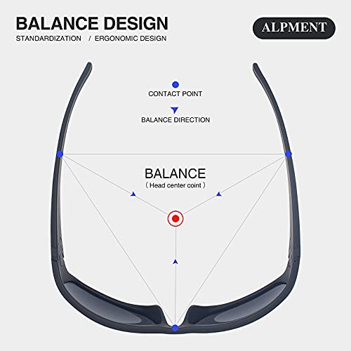 Polarized Sports Sunglasses for Men Women Sun Glasses Shades for Fishing Driving Cycling Running