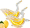 2 Pack Bird Lemon Lime Squeezer - Manual Lemon Citrus Juicer - Bird Shaped Lemon Squeezer - Acrylic Glass Wedge Lemon Lime Squeezer Press - Cute Kitchen Gadgets Accessories