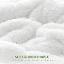 Pawque Luxury Faux Fur Throw Blanket Super Soft Oversized Throw Blankets, 90x90 inches, Decorative Blankets for Sofa Couch Bed Chair Photo Props, Breathable & Washable, Cream