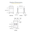 StarTech RK1236BKF 12U 36in Knock-Down Server Rack Cabinet with Casters