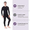 Rocky Men's Thermal Fleece Lined Long John Underwear 2pc Set (Medium, Black)