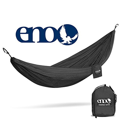 ENO DoubleNest Camping Hammock, Black/Black
