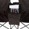 Trademark Innovations Double Folding Camp and Beach Chair with Removable Umbrella and Cooler, Black
