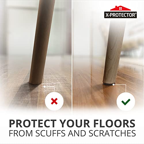 Non-Slip Furniture Grippers X-PROTECTOR 36 pcs - Premium 25 mm Furniture Pads - Best Self-Adhesive Rubber Feet for Furniture Feet - Ideal Non-Skid Furniture Floor Protectors to Keep Furniture in Place!