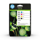 HP 950/951 Pack of 4 Original Black, Cyan, Magenta and Yellow Ink Cartridges (6ZC65AE)(Packaging May Vary)