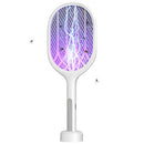 Life'bea Electric Fly Swatter Racket, Mosiller 2 in 1 Smart Bug Zapper with USB Rechargeable Base, 2000 mah,Powerful Mosquitoes Trap Lamp & Fly Killer for Home, Bedroom, Patio